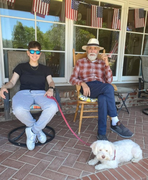 Sitting on the patio at Songbird